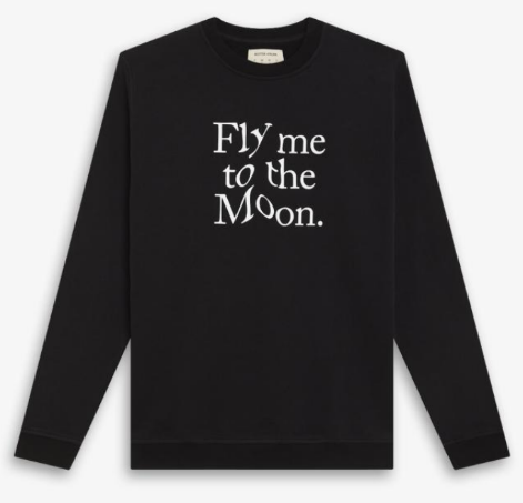 Blotter Atelier – Sweat Fly me to the Moon – Noir