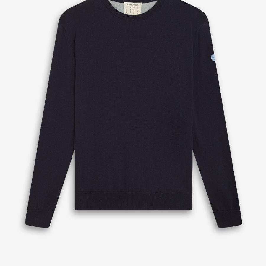 Blotter Atelier – Pull Logo Crew – Navy