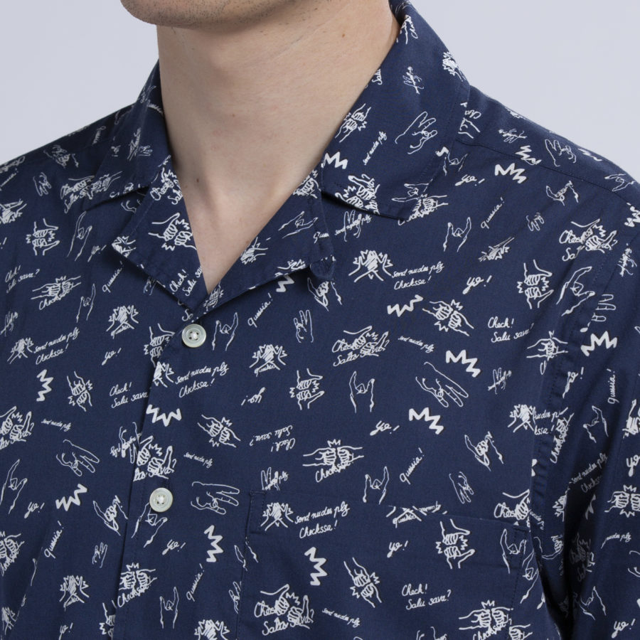 Commune de Paris – Chemisette Hilo – Navy