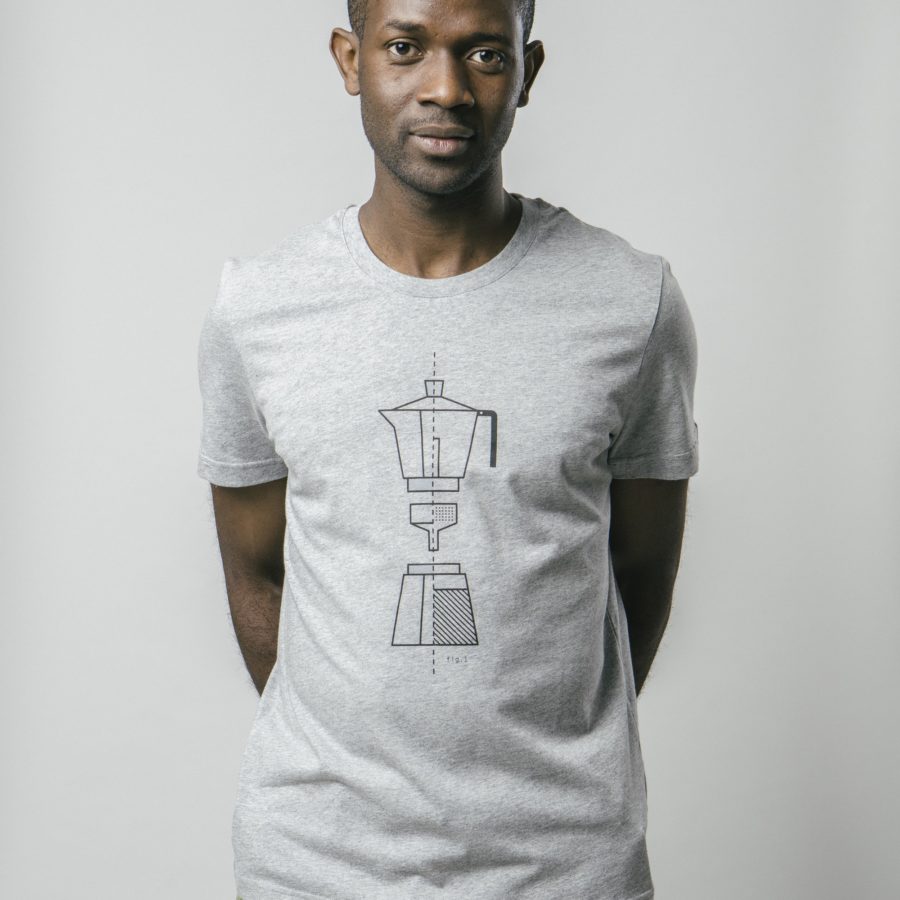 BRAVA – T-SHIRT HOW TO MOKA – GRIS CHINE
