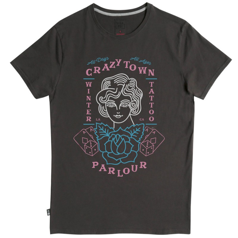 Stepart – T-Shirt Crazy Town – Noir