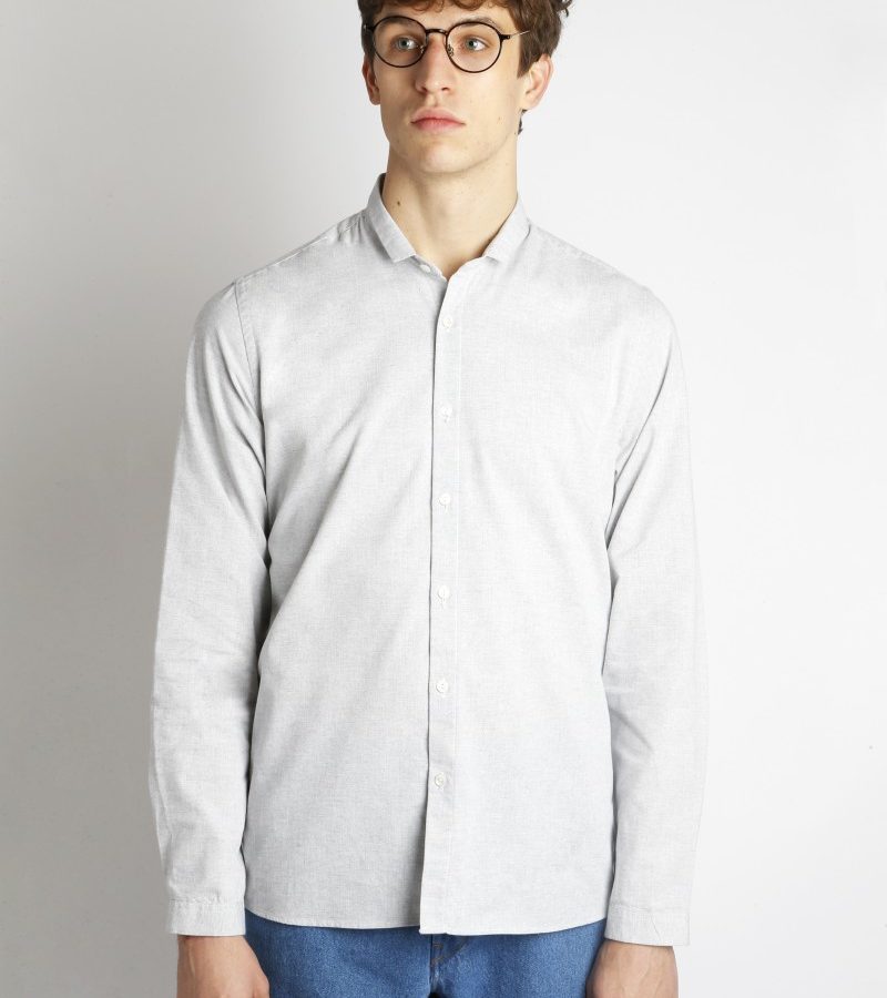 Homecore – Chemise Pala Rec – Gris clair