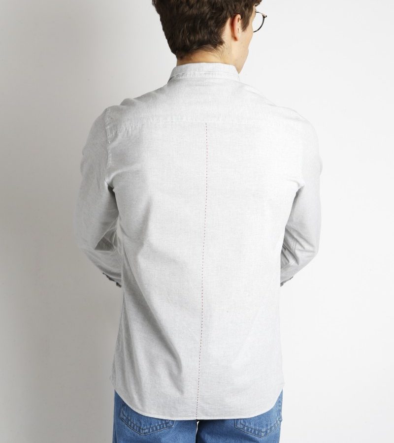 Homecore – Chemise Pala Rec – Gris clair