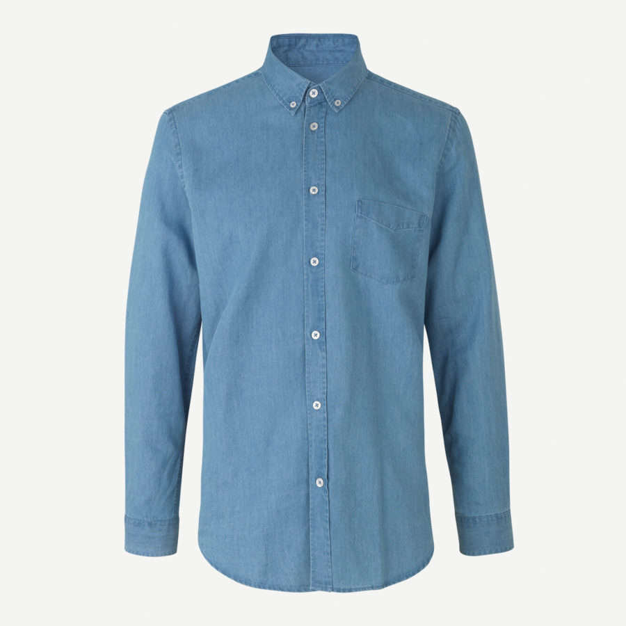 Samsoe Samsoe – Chemise Liam – Bleu
