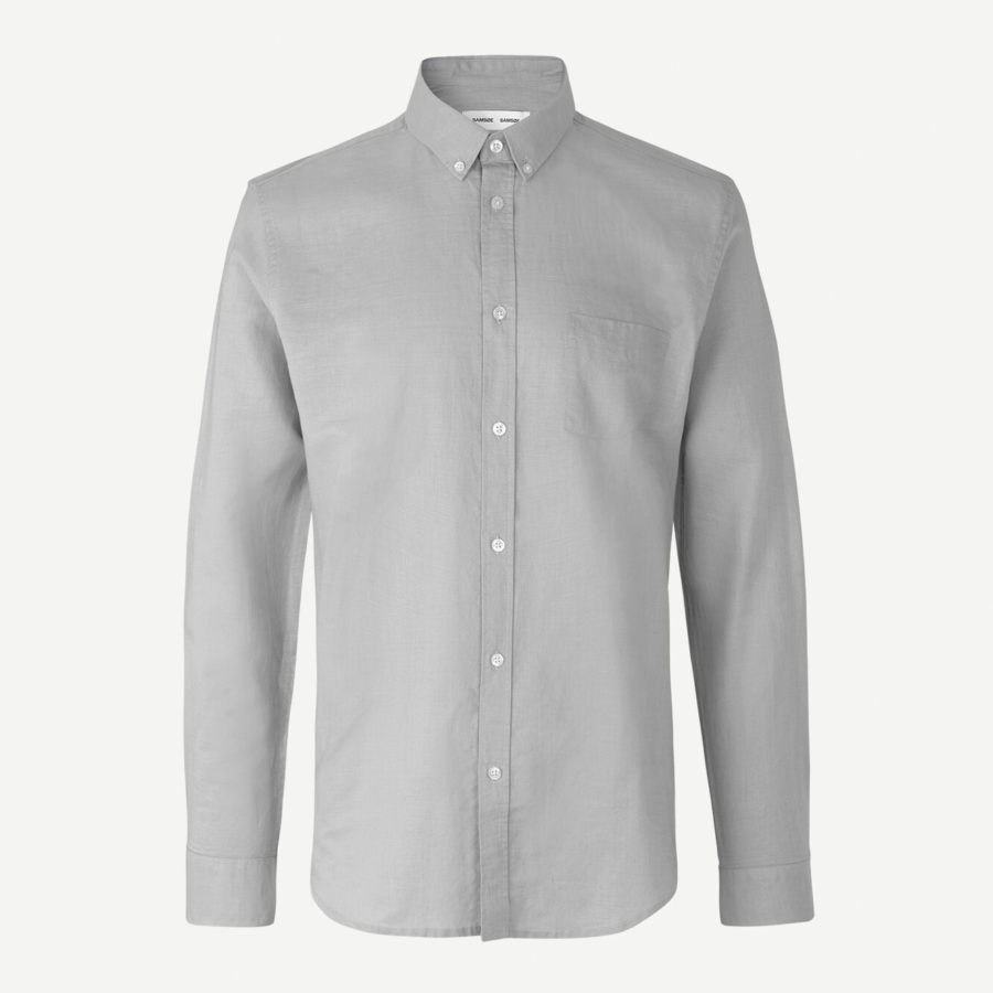 Samsoe Samsoe – Chemise Liam – Gris