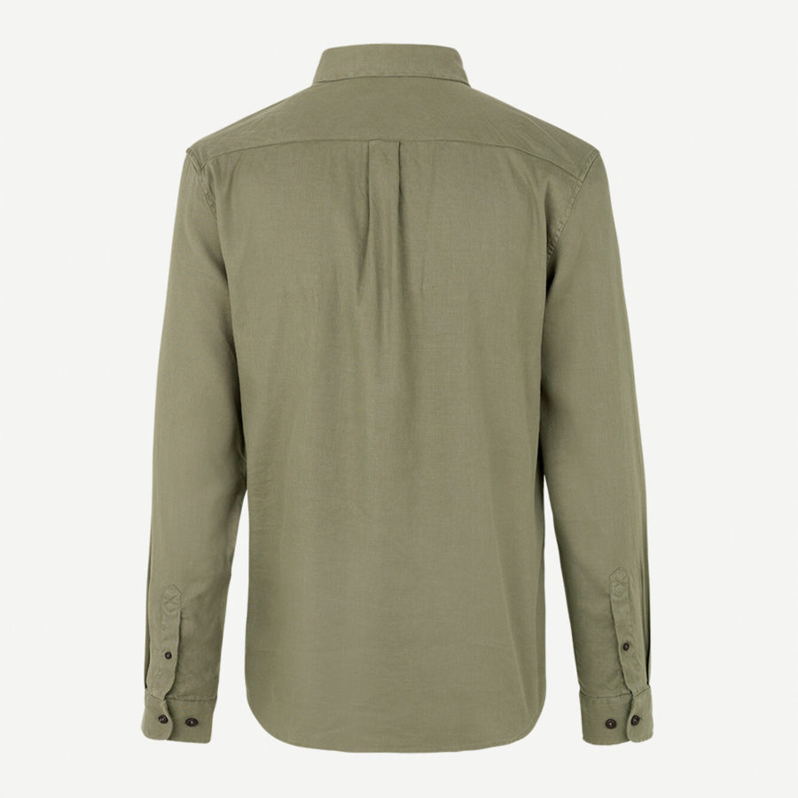 Samsoe Samsoe – Chemise Liam Lichen – Vert