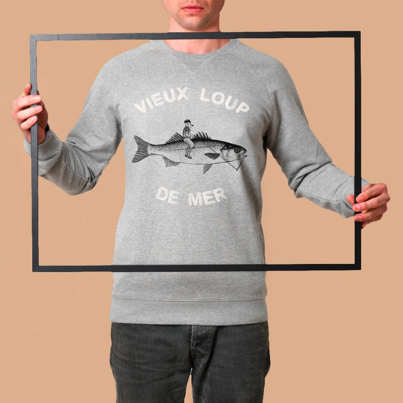 Stepart – Sweat Vieux Loup de Mer – Gris