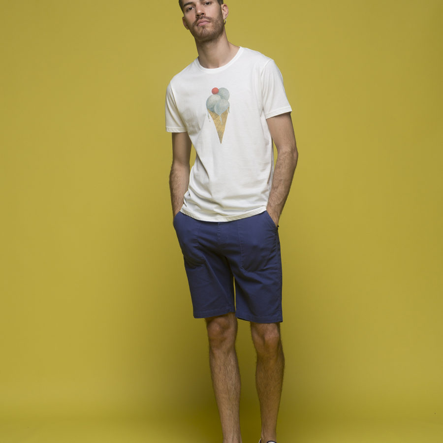 Olow – T-Shirt Ice Cream – Blanc