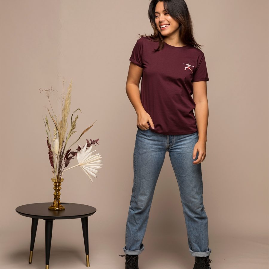 Olow – Tshirt Yoga Femme – Prune