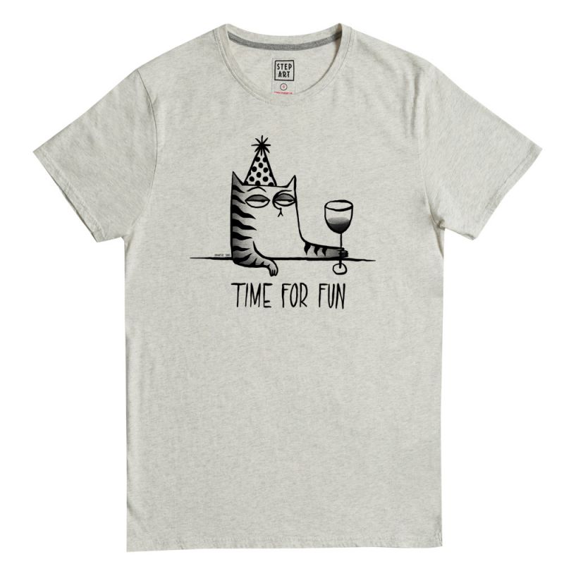 Stepart – T-Shirt Time For Fun – Gris