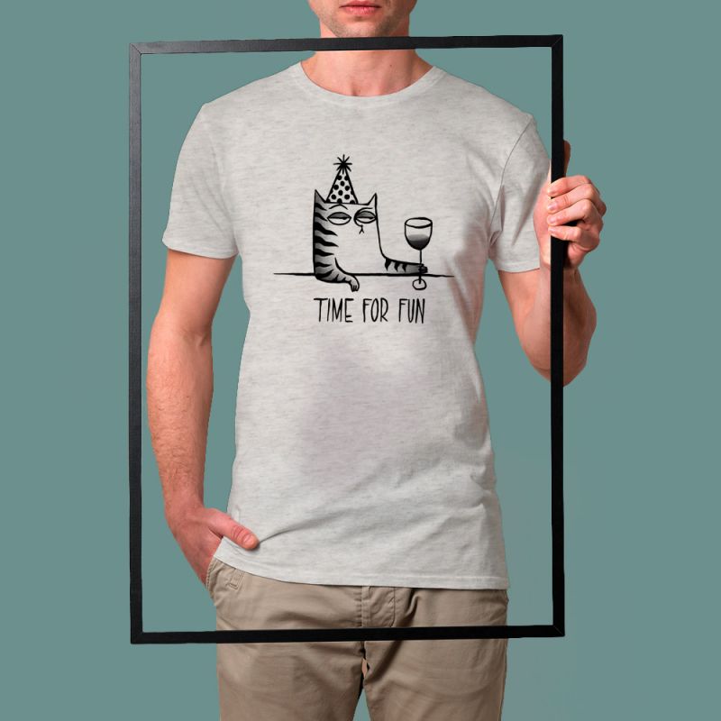 Stepart – T-Shirt Time For Fun – Gris