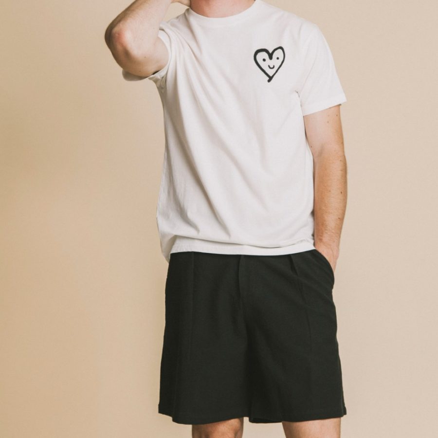 Thinking Mu – T-shirt Heart – Blanc