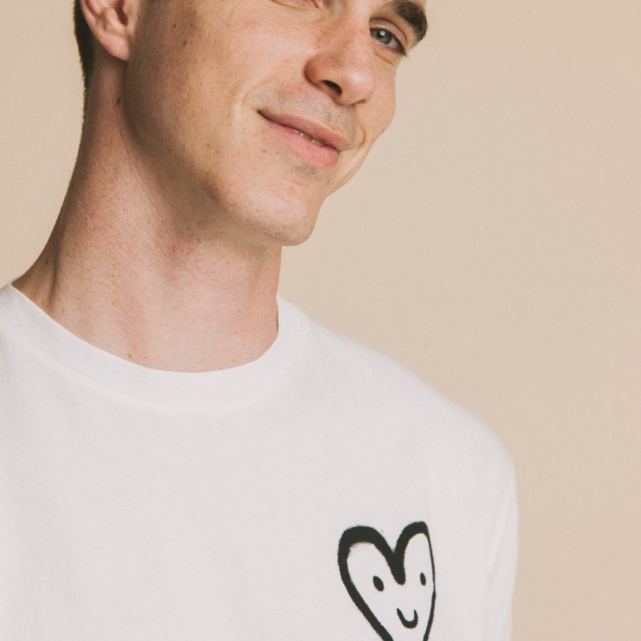 Thinking Mu – T-shirt Heart – Blanc