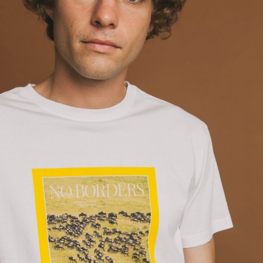 Thinking Mu – T-shirt Free Animals – Blanc