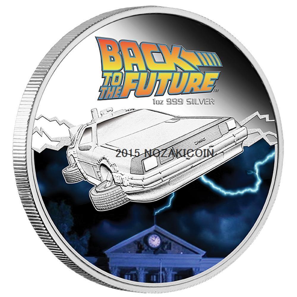 ツバル バックトゥザフューチャー30周年記念1オンスプルーフ銀貨 2015