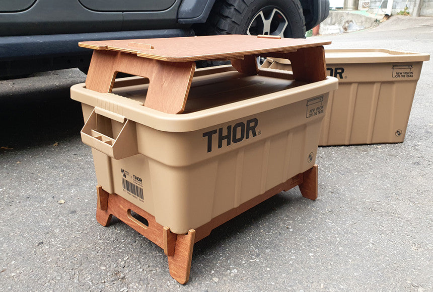 公式】THOR コンテナ ボックス用 基本色 天板 スタンド サイドテーブル