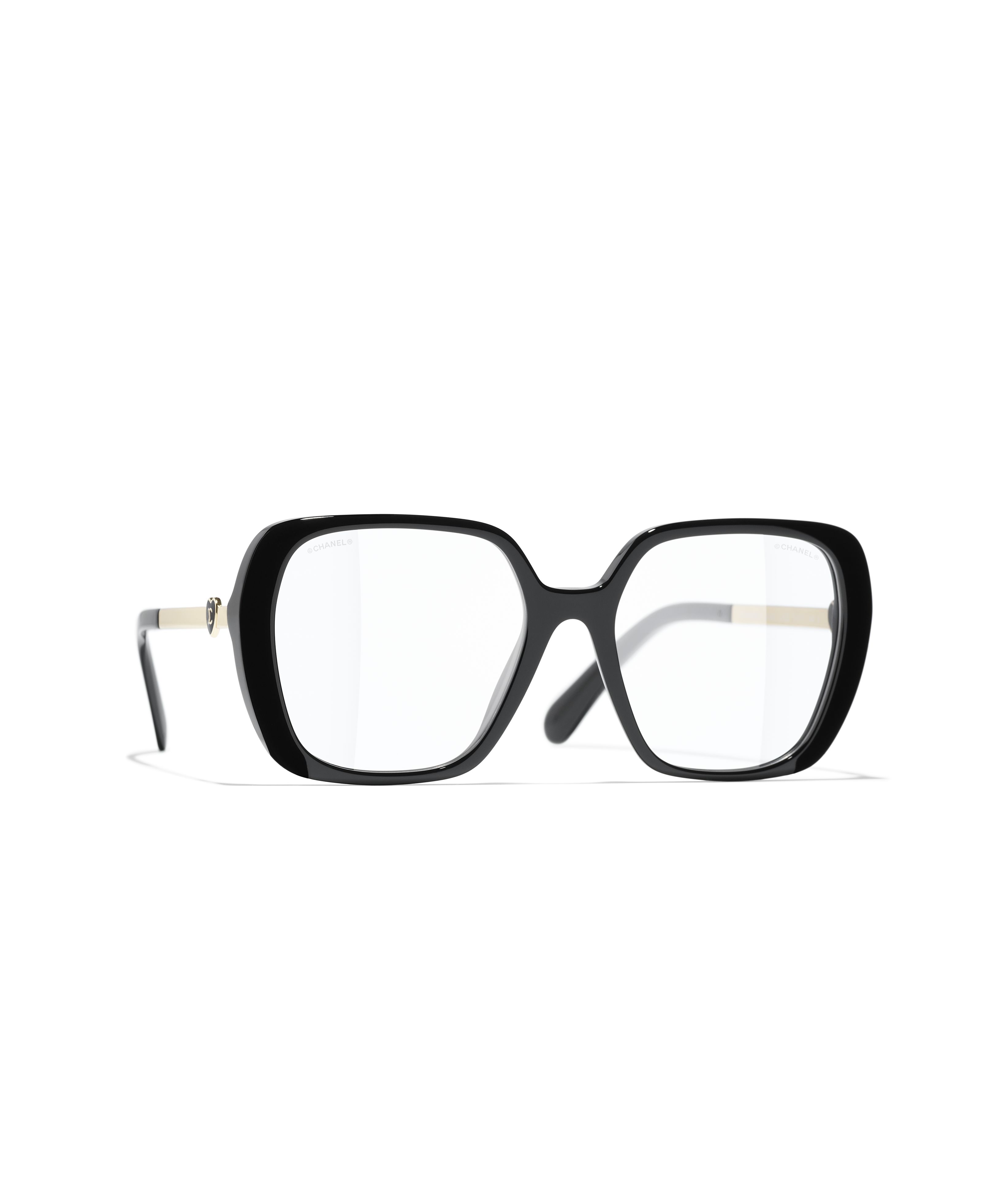 CHANEL Eyewear: スクエア シェイプ ブルーライトカット グラス