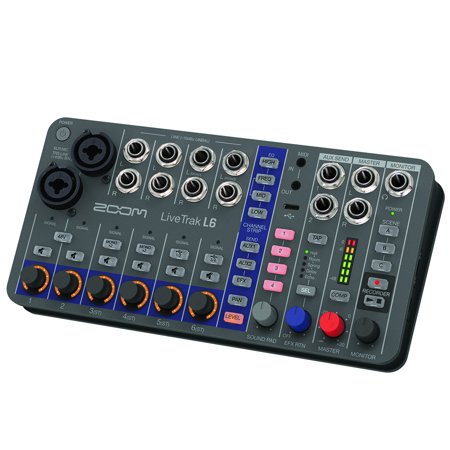 Zoom LiveTrak L6 10-Track Compact and Portable Digital Mixer