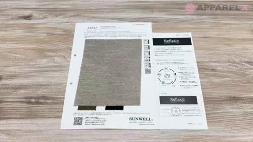 52341 Reflax®ECOスラブツイード[生地] SUNWELL(サンウェル)/オークラ