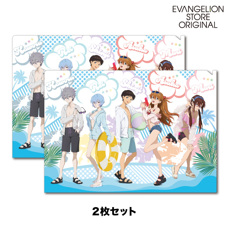 EVA STOREオリジナル クリアファイル/サマーフェス 2枚セット: グッズ