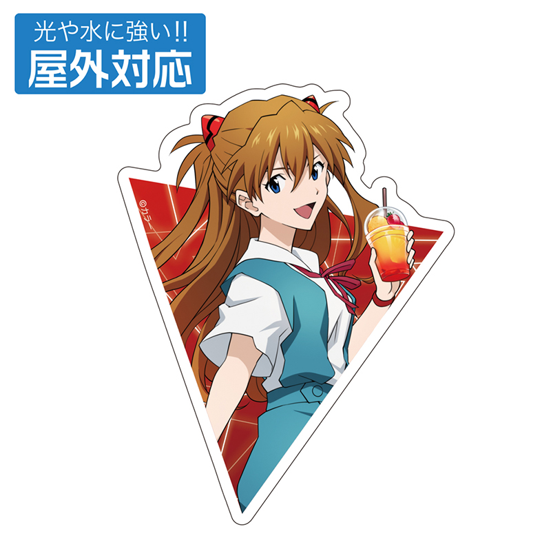 エヴァンゲリオン描きおろし式波・アスカ・ラングレー65mm缶バッジ制服