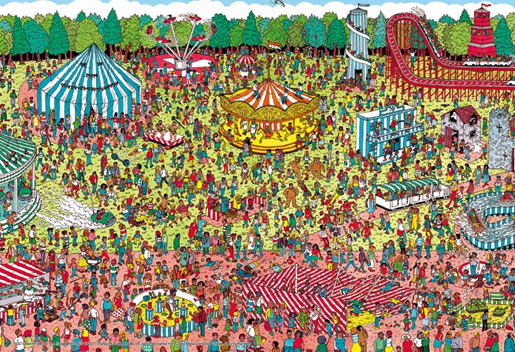 BEV-M81-726 ウォーリー Where's Wally？ 休日の遊園地 1000ピース