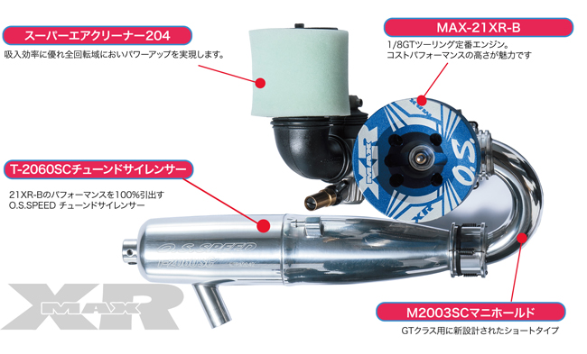 1/8GTツーリングに最適！MAX-21XR-B GT SET（数量限定） (2015-09-03