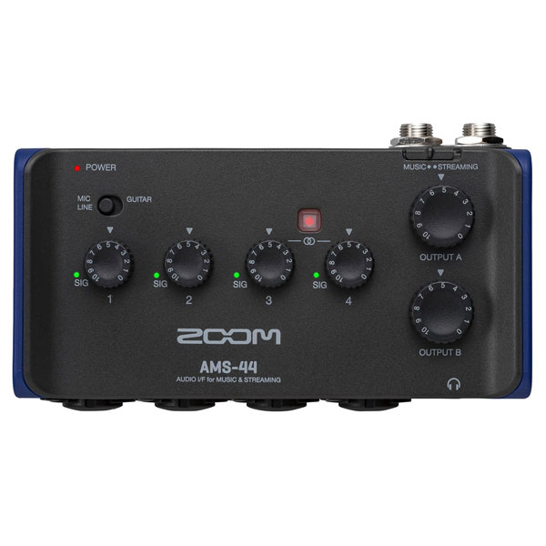 ZOOMのオーディオインターフェイスAMS-44をご紹介いたします。