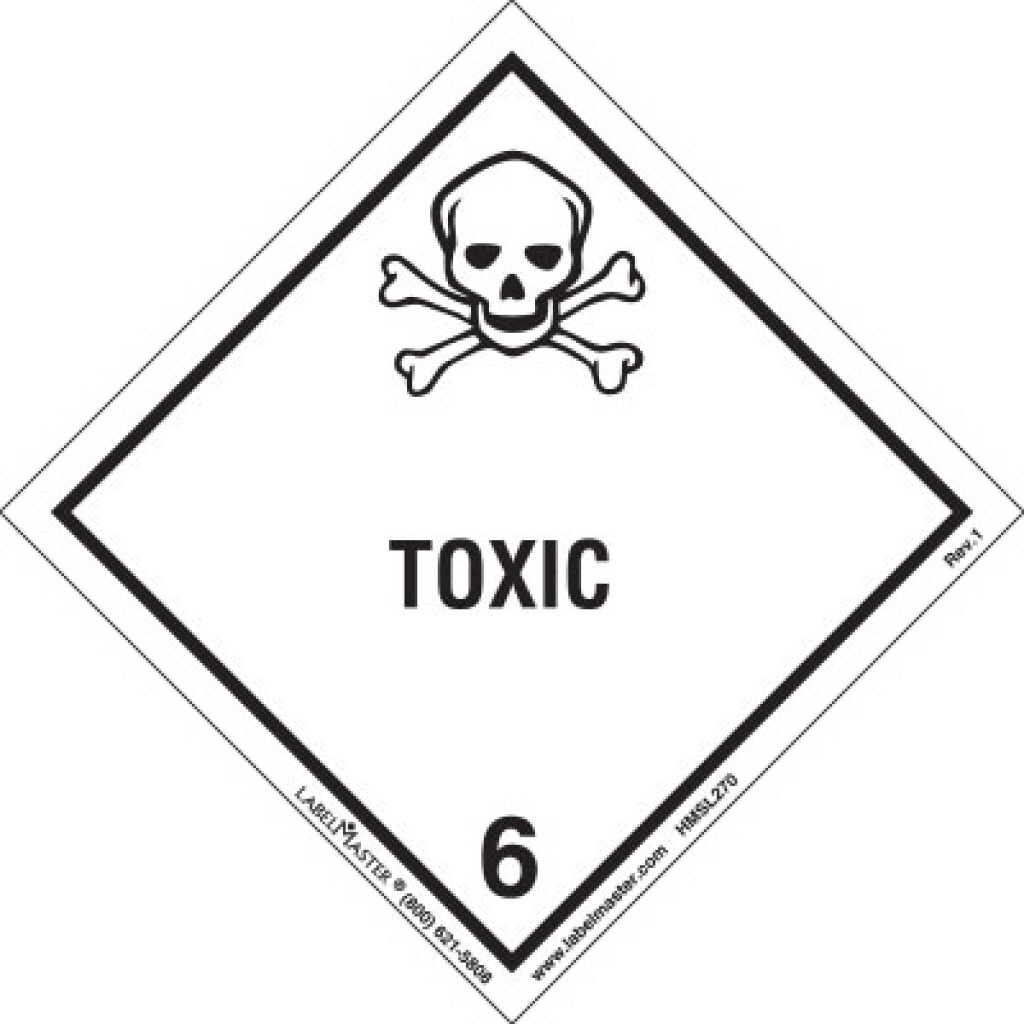 Spontaneously Combustible Label, Worded, PVCFF, Roll of 500