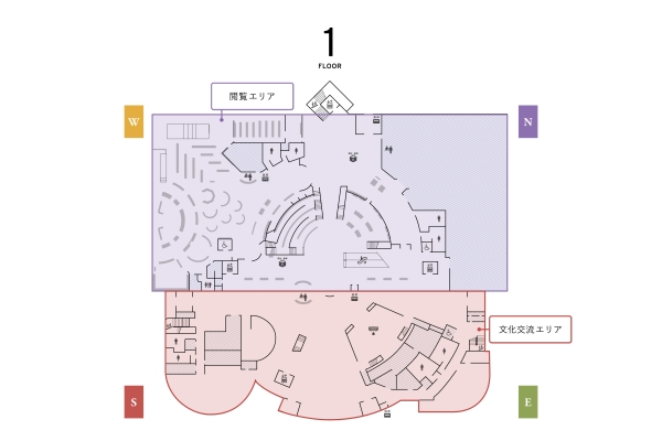 石川県立図書館 | 閲覧エリア・文化交流エリア紹介
