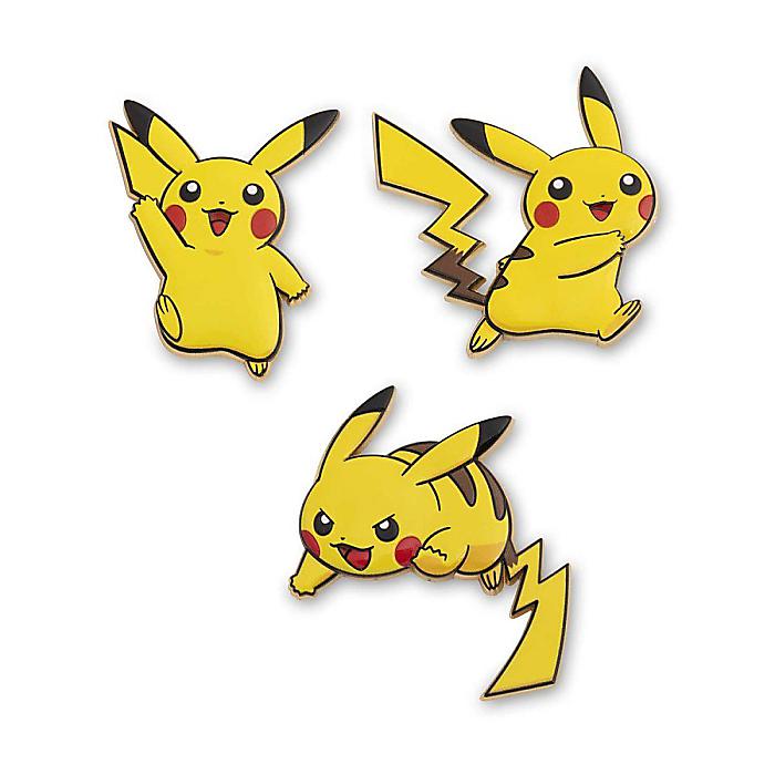 ピカチュウ ピンバッジ ピンズ ギフトボックス入り (3個セット