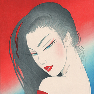 鶴田一郎氏描き下ろし美人画木版画シリーズ第一弾販売開始 | 木版印刷