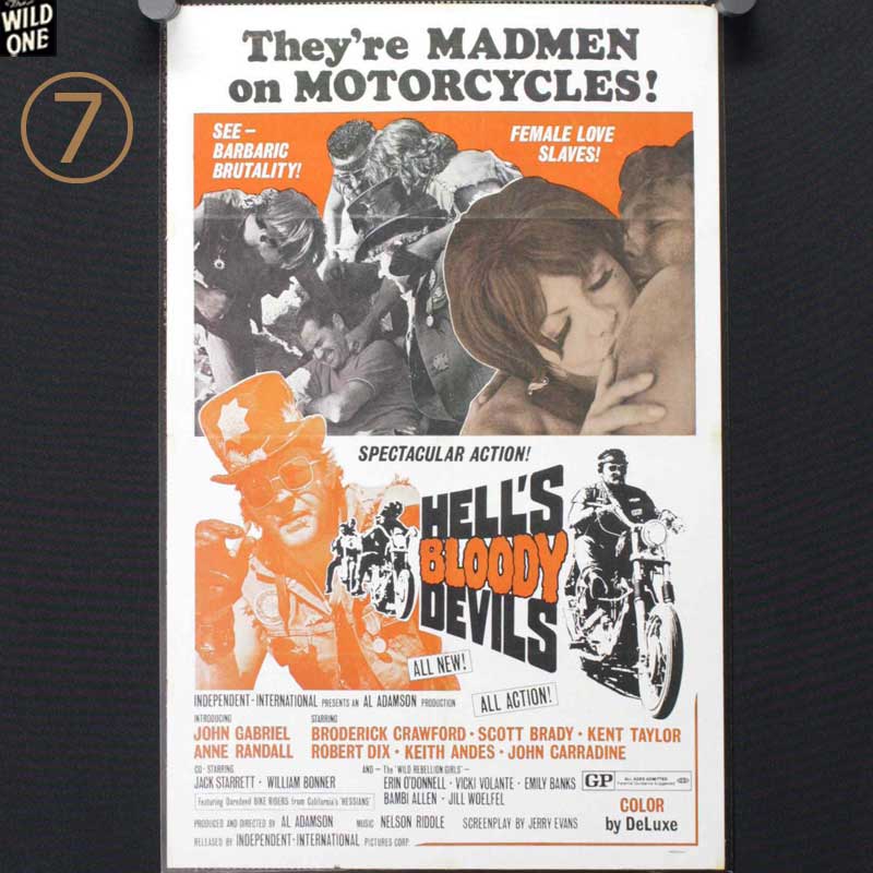 オールドバイカームービーポスター【⑤HELLS ANGELS ON WHEELS