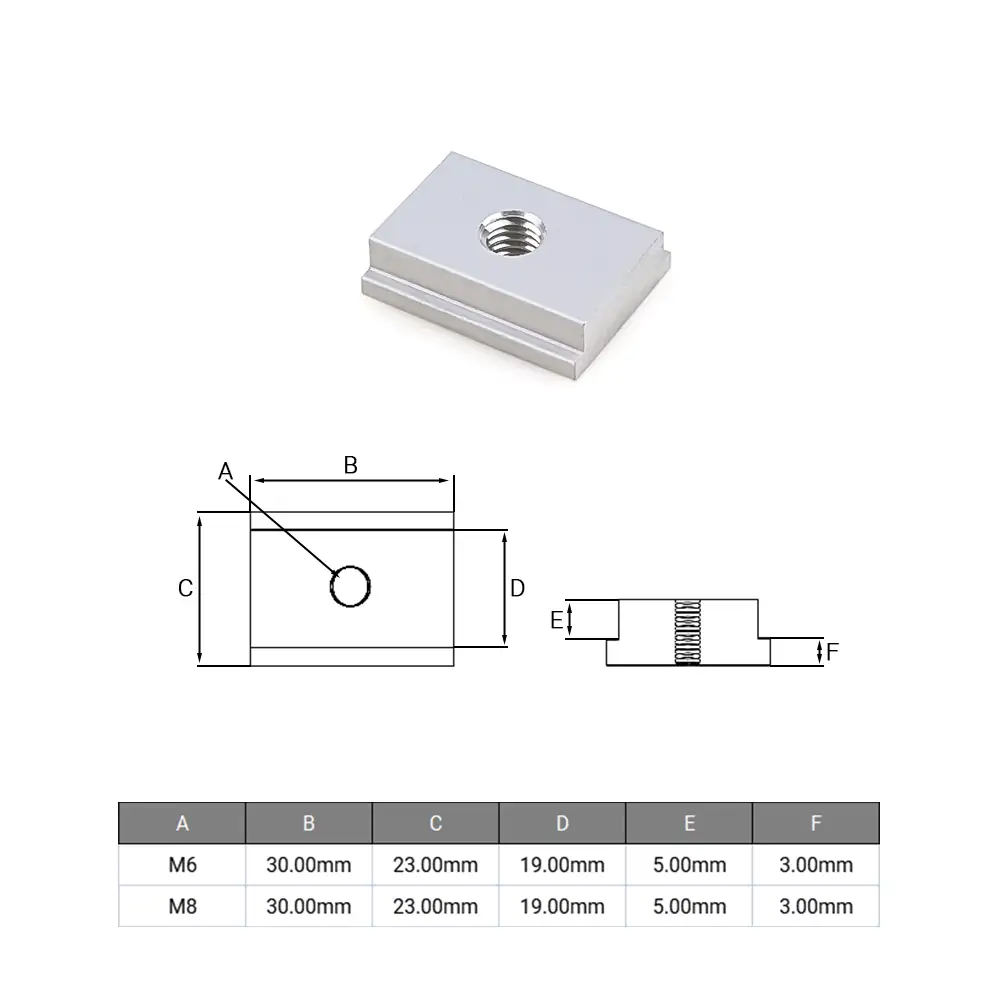 T-Track Silder Tee Nut
