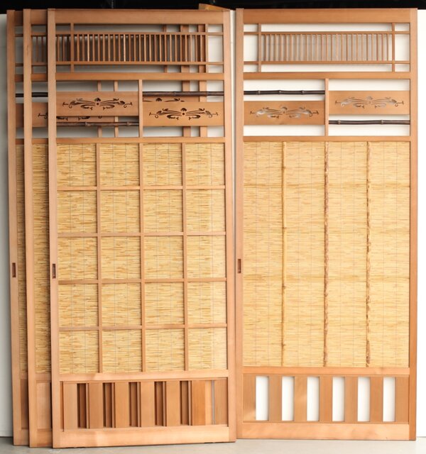 ハイサイズ 葦戸/夏戸M 4枚1組 F264｜骨董店 のびる 古美術 骨董 和風