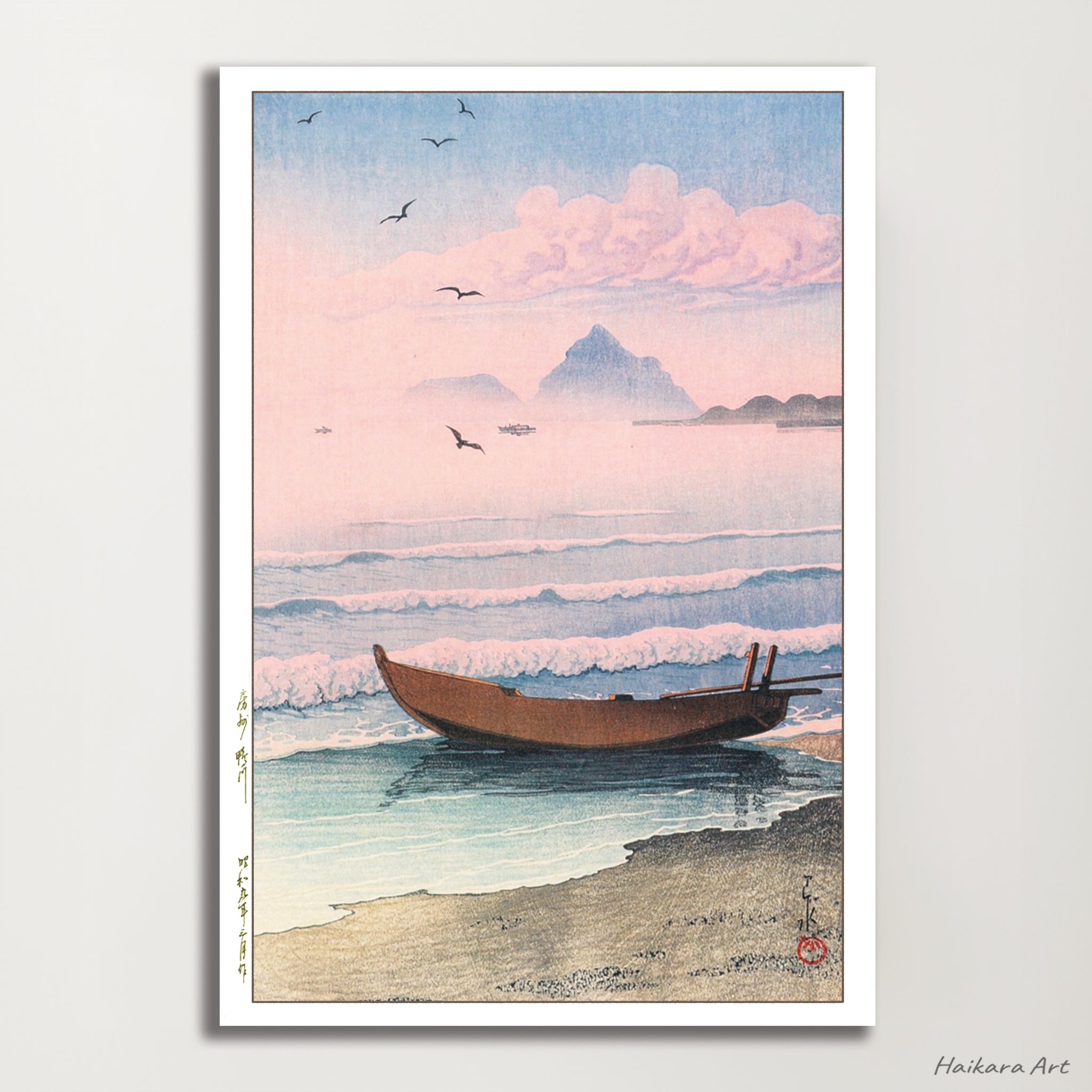 3枚セット(17種より) 12×18 / 川瀬巴水 日本製 木版画複製 絵画 新版画