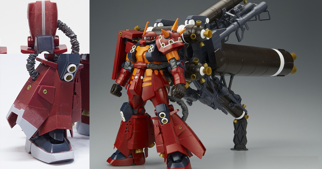 ガンプラ作例【MG 1/100 高機動型ザク “サイコ・ザク” Ver.Ka（GUNDAM