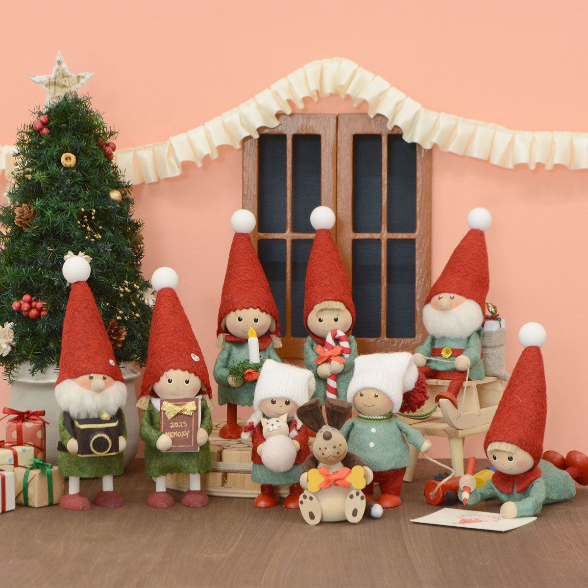 NORDIKA nisse ノルディカ ニッセ クリスマス 木製人形 ( 電車の