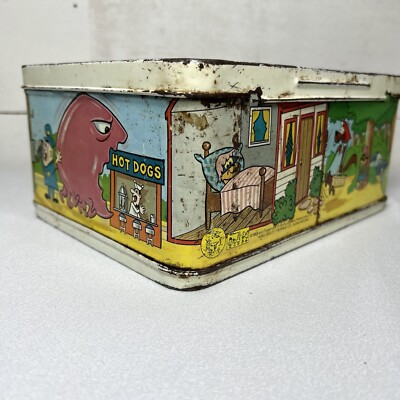 VTG Lunchbox Atom Ant Secret Squirrel Morocco Mole W Thermos 1966