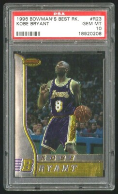 1996 BOWMAN'S BEST #R23 KOBE BRYANT PSA 10 HALL OF FAME ROOKIE