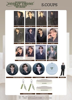 SEVENTEEN RIGHT HERE IN JAPAN WORLD TOUR TRADING CARD PHOTOCARD