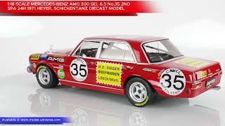1:18 Mercedes-Benz AMG 300 SEL 6.3 No.35 2nd Spa 24h 1971 Heyer