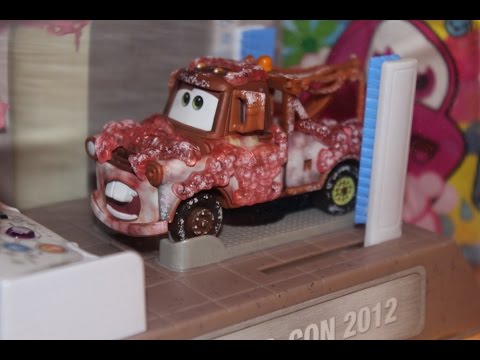Mattel Disney Cars 2012 SDCC Bathroom Mater (Soap Suds) Diorama