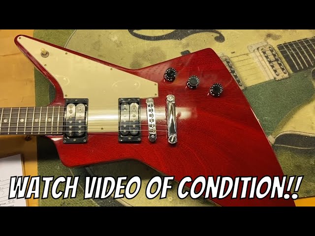 2002 Gibson Explorer '76 Reissue Cherry - YouTube