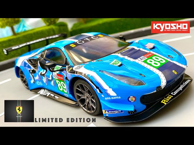 GLレーシング製 ミニッツボディ フェラーリ 488GT3 ブルー GL