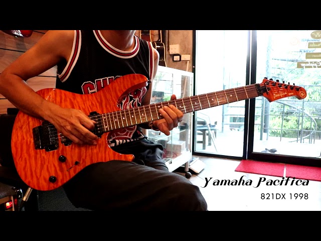 Review Yamaha Pacifica 821DX 1998 By Fusion Music - YouTube