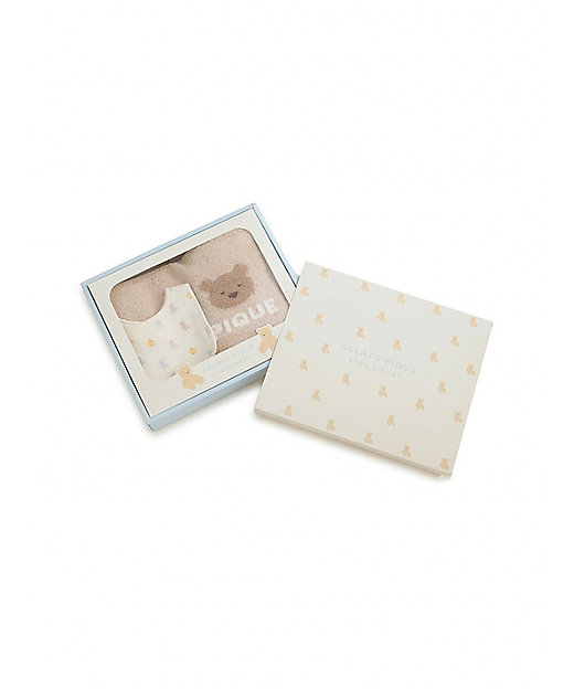 BABYベアブランケット＆スタイ2点セット ギフトBOX