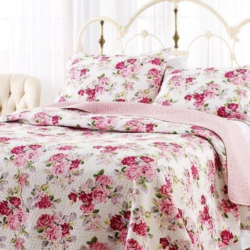 LAURA ASHLEY（ローラアシュレイ） ベッドカバー ピロカバー 3点セット