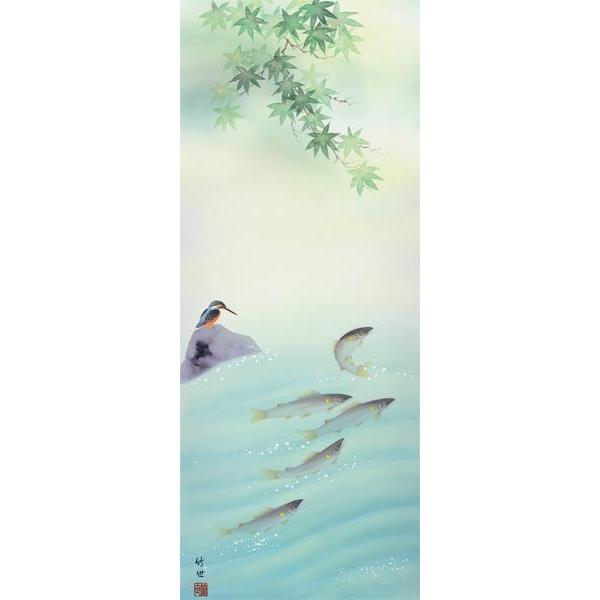 掛け軸 四季花鳥 (田村竹世) 掛軸 : 掛け軸・絵画の専門店 掛軸堂画廊