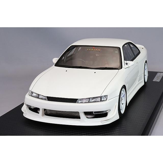 イグニッションモデル 1/18 VERTEX S14 シルビア ホワイト/TE37タイプ